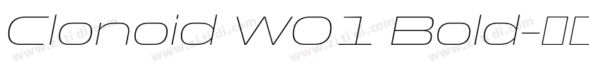 Clonoid W01 Bold字体转换